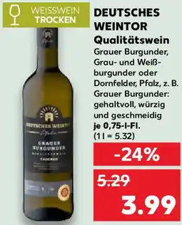 Kaufland DEUTSCHES WEINTOR Qualitätswein Angebot