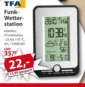 Sonderpreis Baumarkt TFA Funk- Wetterstation Angebot