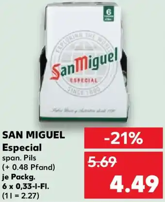 Kaufland SAN MIGUEL Especial Angebot