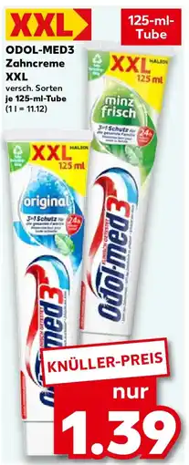 Kaufland ODOL-MED3 Zahncreme XXL Angebot