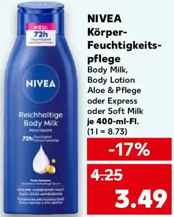 Kaufland NIVEA Körper- Feuchtigkeitspflege Angebot