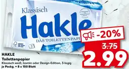 Kaufland HAKLE Toilettenpapier Angebot