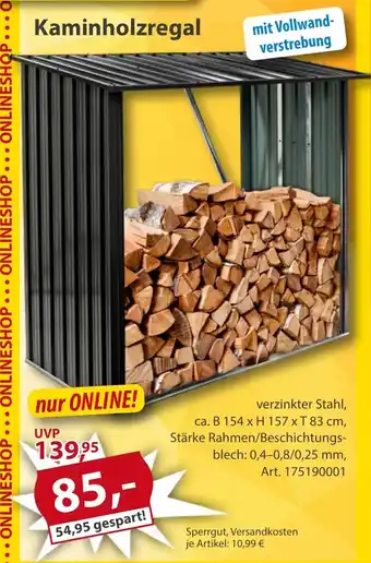 Sonderpreis Baumarkt Kaminholzregal Angebot