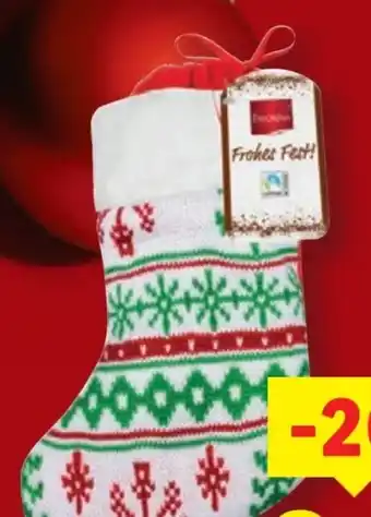 Lidl Favorina Stricksocke mit Schokolade Angebot