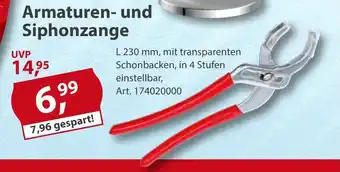 Sonderpreis Baumarkt Armaturen- und Siphonzange Angebot