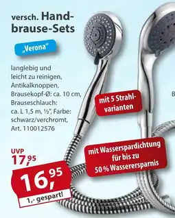 Sonderpreis Baumarkt versch. Handbrause-Sets ,,Verona" Angebot
