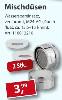 Sonderpreis Baumarkt Mischdüsen 2 Stk. Angebot