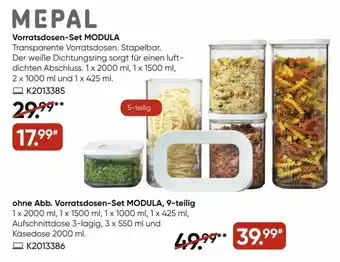 Galeria Mepal Vorratsdozen-Set Modula 5tlg Angebot