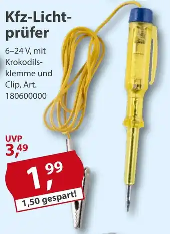 Sonderpreis Baumarkt Kfz-Lichtprüfer Angebot