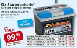 Sonderpreis Baumarkt Kfz-Starterbatterie für Start-Stopp-Motoren Angebot