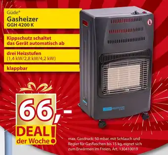 Sonderpreis Baumarkt Güde Gasheizer GGH 4200 K Angebot