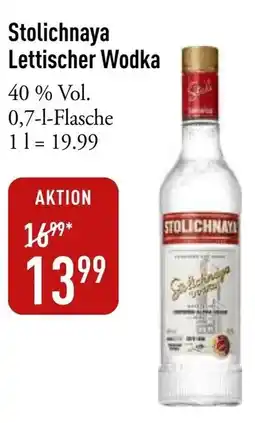 Galeria Markthalle Stolichnaya Lettischer Wodka Angebot