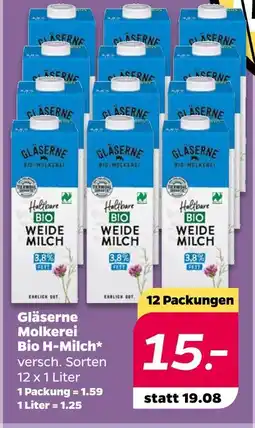 NETTO Gläserne molkerei bio h-milch Angebot