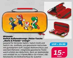 NETTO Nintendo switch aufbewahrungs-/reise-tasche „mario & friends“ orange Angebot