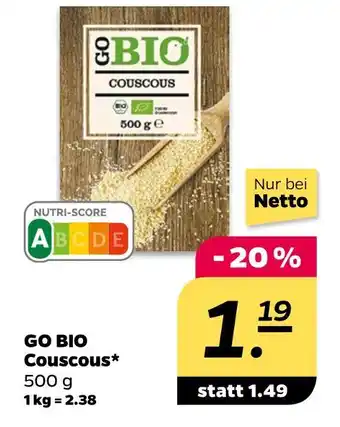 NETTO Go bio couscous Angebot