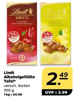 NETTO Lindt alkoholgefüllte tafel Angebot