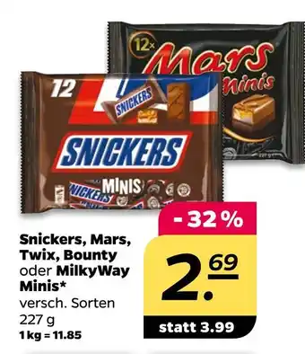 NETTO Mars snickers, mars, twix, bounty oder milkyway minis Angebot