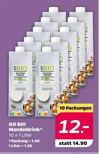 NETTO Go bio mandeldrink Angebot