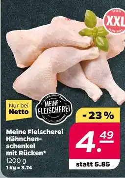 NETTO Meine fleischerei hähnchenschenkel mit rücken Angebot