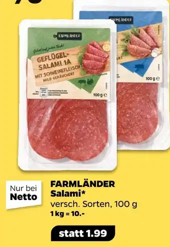 NETTO Farmländer salami Angebot