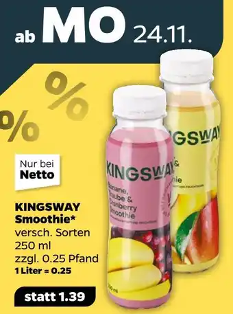 NETTO Kingsway smoothie Angebot