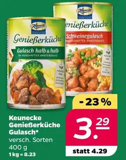 NETTO Keunecke genießerküche gulasch halb & halb Angebot