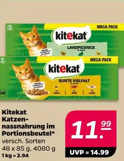 NETTO Kitekat katzennassnahrung im portionsbeutel Angebot