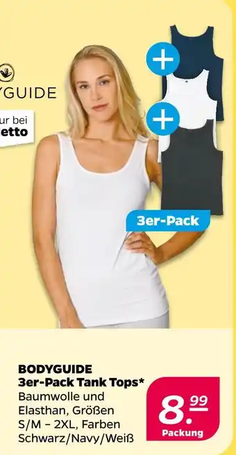 NETTO Bodyguide 3er-pack tank tops Angebot