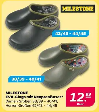 NETTO Milestone eva-clogs mit neoprenfutter Angebot