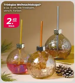 NETTO Trinkglas weihnachtskugel Angebot