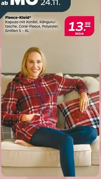 NETTO Fleece-kleid Angebot