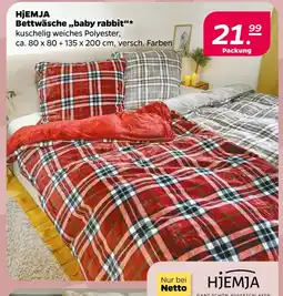 NETTO Hjemja bettwäsche 'baby rabbit' Angebot