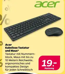 NETTO Acer kabellose tastatur und maus Angebot