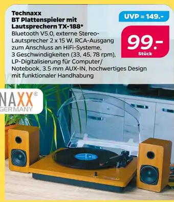 NETTO Technaxx bt plattenspieler mit lautsprechern tx-188 Angebot