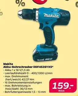 NETTO Makita akku-bohrschrauber ddf453syx5 Angebot