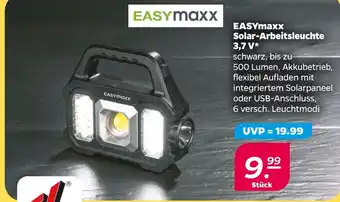 NETTO Easymaxx solar-arbeitsleuchte 3,7 v Angebot
