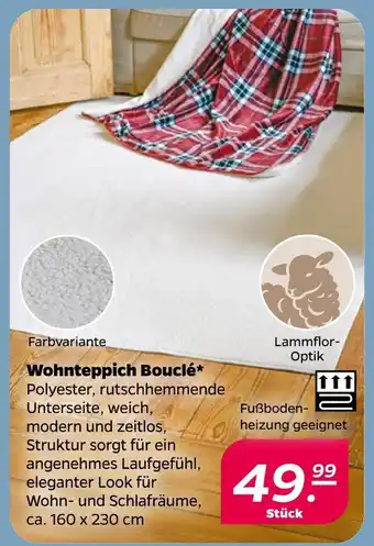 NETTO Wohnteppich bouclé Angebot