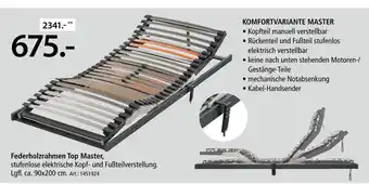 Zurbrüggen Federholzrahmen top master Angebot