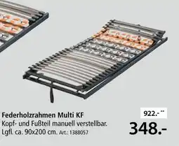 Zurbrüggen Federholzrahmen multi kf Angebot