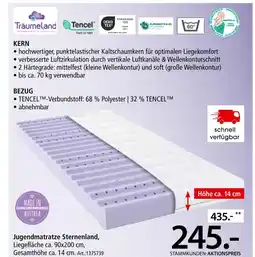 Zurbrüggen Jugendmatratze sternenland Angebot