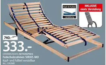 Zurbrüggen Federholzrahmen sirius mo Angebot