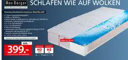 Zurbrüggen Max berger tonnentaschenfederkernmatratze waterflex 600 Angebot