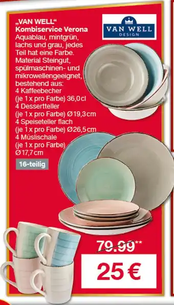 Woolworth Van well kombiservice verona Angebot