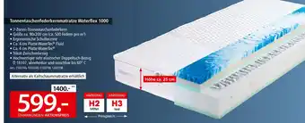 Zurbrüggen Tonnentaschenfederkernmatratze waterflex 1000 Angebot