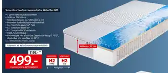 Zurbrüggen Tonnentaschenfederkernmatratze waterflex 800 Angebot