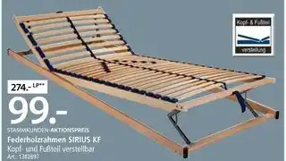 Zurbrüggen Federholzrahmen sirius kf Angebot