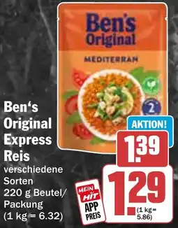 HIT Ben's Original Express Reis Angebot