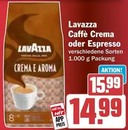 HIT Lavazza Caffè Crema oder Espresso Angebot
