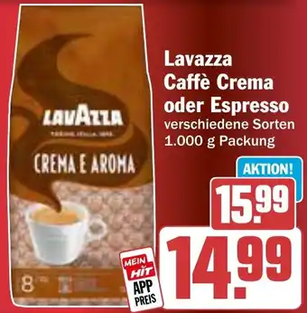HIT Lavazza Caffè Crema oder Espresso Angebot