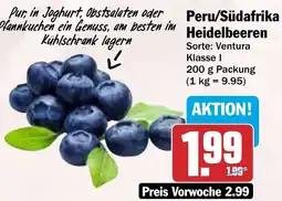 HIT Peru/Südafrika Heidelbeeren Angebot
